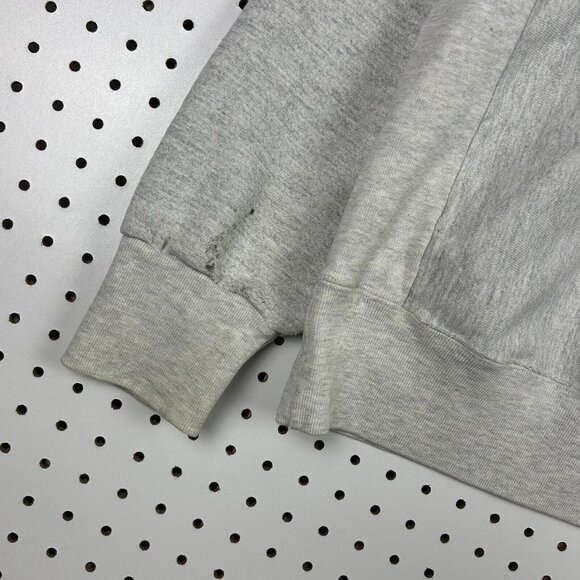 North Carolina Tar Heels Crewneck Sweatshirt Large Weave 90s USA Made Gray READ - Picture 4 of 8